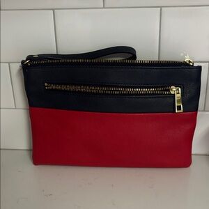 Elegant Black and Red Gap Women's Wristlet